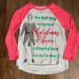 Buddy the Elf “Christmas Cheer” Long Sleeve Tee - Youth Large (10-12)